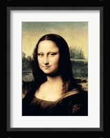 Detail of the Mona Lisa, c.1503-6 Fine Art Print
