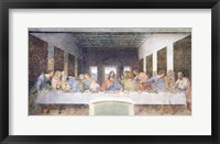 The Last Supper, 1495-97 (post restoration) Framed Print