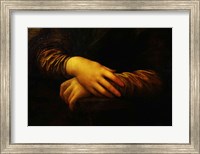 Mona Lisa, detail of her hands Fine Art Print