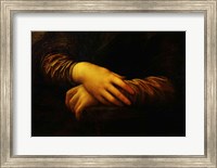 Mona Lisa, detail of her hands Fine Art Print