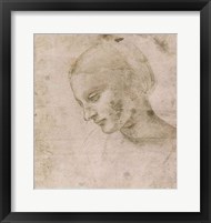 Head of a Young Woman or Head of the Virgin Fine Art Print