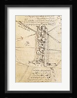 Vertically Standing Bird's-winged Flying Machine Fine Art Print