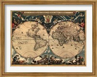 World Map 1664 Fine Art Print