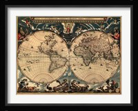 World Map 1664 Fine Art Print