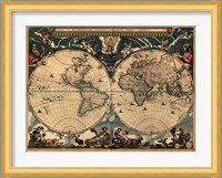 World Map 1664 Fine Art Print