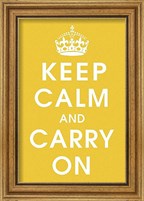 Keep Calm (mustard) Fine Art Print