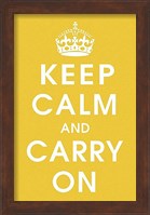 Keep Calm (mustard) Fine Art Print
