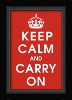 Keep Calm (Red) Fine Art Print