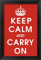 Keep Calm (Red) Fine Art Print