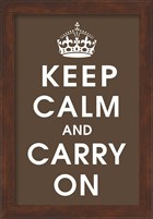 Keep Calm (chocolate) Fine Art Print