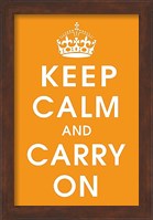 Keep Calm (orange) Fine Art Print
