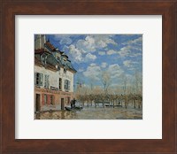 A Boat During the Flood at Port Marly, 1876 Fine Art Print
