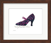 A la Recherche du Shoe Perdu, 1955 (blue & pink shoe) Fine Art Print