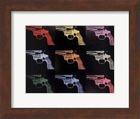 Gun, c. 1982 (many/rainbow) Fine Art Print