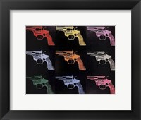 Gun, c. 1982 (many/rainbow) Framed Print