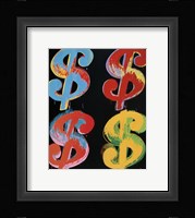 $4, 1982 (blue, red, orange, yellow) Fine Art Print