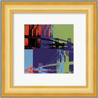 Brooklyn Bridge, 1983 (orange, blue, lime) Fine Art Print
