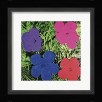 Flowers, c. 1964 (1 purple, 1 blue, 1 pink, 1 red) Fine Art Print