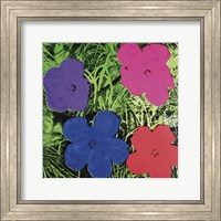 Flowers, c. 1964 (1 purple, 1 blue, 1 pink, 1 red) Fine Art Print