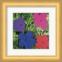 Flowers, c. 1964 (1 purple, 1 blue, 1 pink, 1 red) Fine Art Print