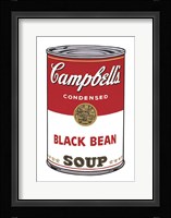 Campbell's Soup I:  Black Bean, 1968 Framed Print