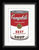 Campbell's Soup I:  Beef, 1968 Framed Print