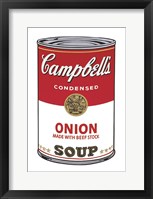 Campbell's Soup I:  Onion, 1968 Framed Print