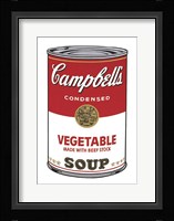 Campbell's Soup I:  Vegetable, 1968 Framed Print