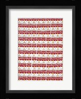 One Hundred Cans, 1962 Framed Print