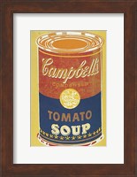 Colored Campbell's Soup Can, 1965 (yellow & blue) Fine Art Print