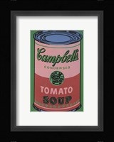 Colored Campbell's Soup Can, 1965 (red & green) Framed Print