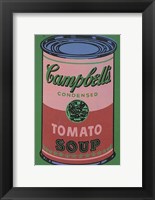 Colored Campbell's Soup Can, 1965 (red & green) Fine Art Print