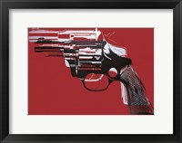 Guns, c. 1981-82 (white and black on red) Fine Art Print