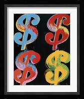 $4, 1982 (blue, red, orange, yellow) Fine Art Print