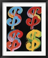 $4, 1982 (blue, red, orange, yellow) Fine Art Print