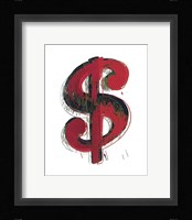 Dollar Sign, 1981 (red) Fine Art Print