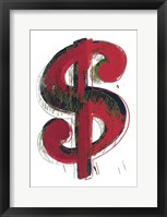 Dollar Sign, 1981 (red) Fine Art Print