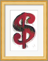 Dollar Sign, 1981 (red) Fine Art Print