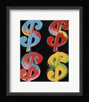 $4, 1982 (blue, red, orange, yellow) Fine Art Print
