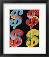$4, 1982 (blue, red, orange, yellow) Fine Art Print