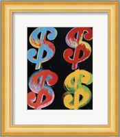 $4, 1982 (blue, red, orange, yellow) Fine Art Print