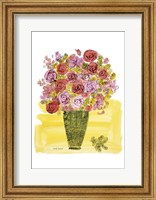 (Stamped) Basket of Flowers, 1958 Fine Art Print