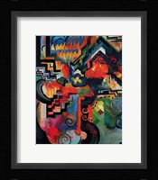 Colored composition (Hommage a` Sebastin Johann Bach) Fine Art Print
