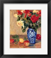 Roses in a Mexican Vase Fine Art Print