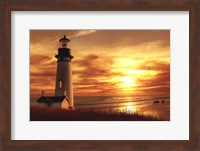 Lighthouse at Sunset Fine Art Print