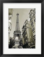 Eiffel Tower Street View #1 Fine Art Print