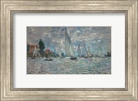 The Sailboats - Boat Race at Argenteuil, c. 1874 Fine Art Print