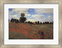 Wild Poppies, near Argenteuil (Les Coquelicots: environs d'Argenteuil), 1873 Fine Art Print