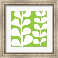 White Fern on Green Fine Art Print