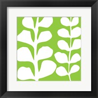 White Fern on Green Fine Art Print